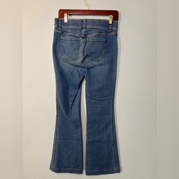 SPANX Flare Leg High Waisted Jeans Medium Wash M - Picture 2 of 3